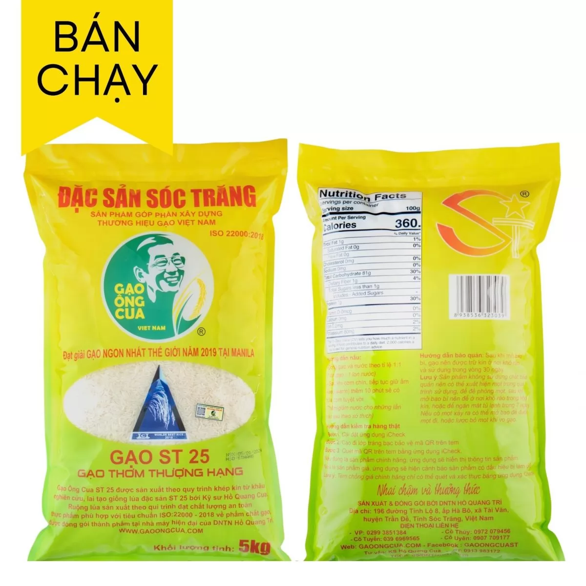 Chọn gạo ST25 Ông Cua nào cho phù hợp?