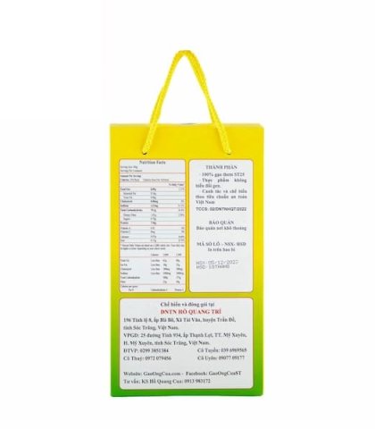 Gạo ngon ST25 Ông Cua Lúa Tôm đóng gói 2kg