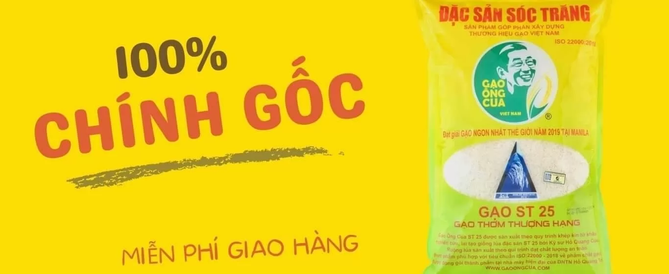 Gạo Ngon ST25 chính hãng tại Hà Nội