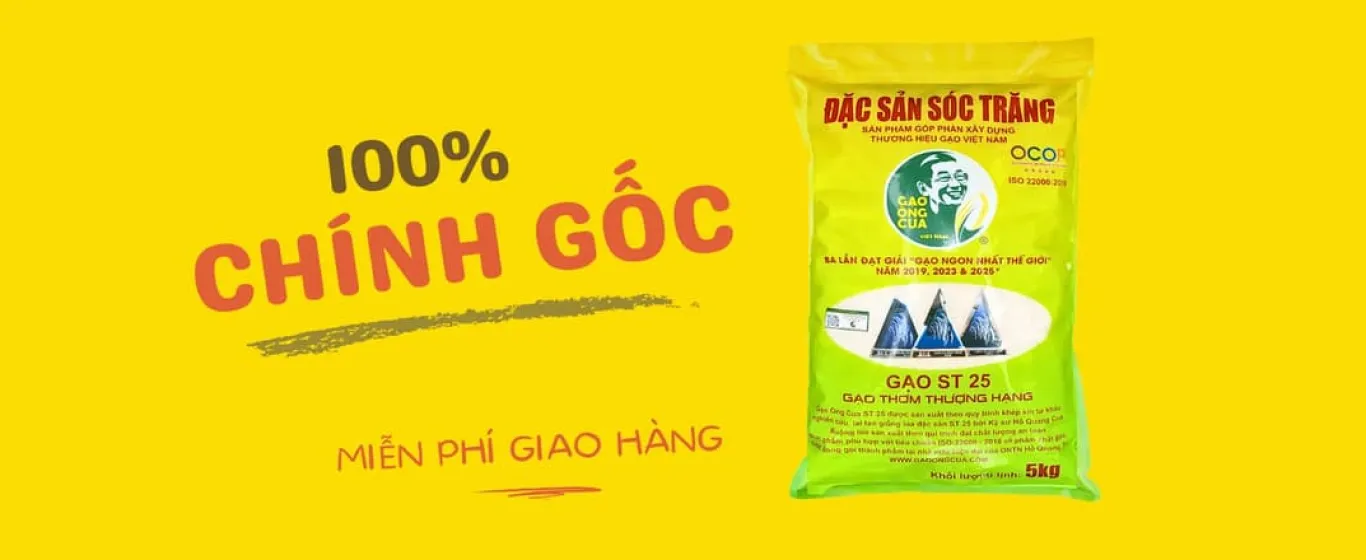 Gạo ngon ST25 chính hãng tại Hà Nội