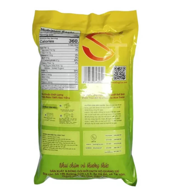 Gạo ngon ST25 Ông Cua đóng gói 5kg