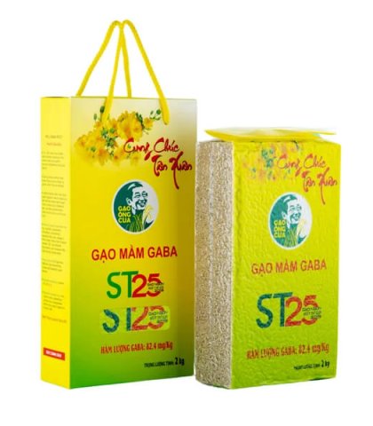 Gạo Mầm Gaba ST25 Ông Cua đóng gói 2kg